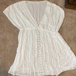 O’Neill large white lace beach coverup